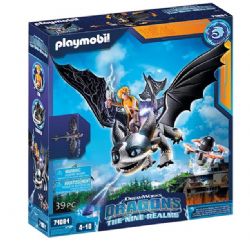 PLAYMOBIL DRAGONS DREAMWORKS - LES NEUF ROYAUMES - THUNDER ET TOM (THE NINE REALMS) #71081